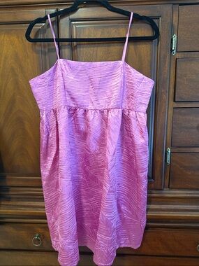 NWT TCEC pink size large dress with pockets adjustable straps
